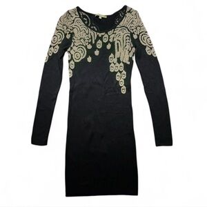 Gianni Bini Long-Sleeve Embroidered Bodycon Dress